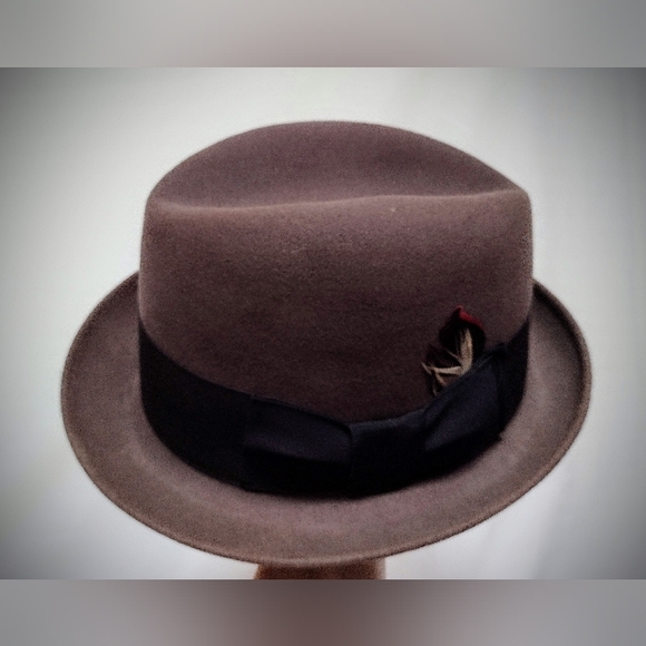 Pristine Vintage Adam Harvard '40 Fedora Fur Felt Hat Premier Quality 5th Ave NY - Picture 11 of 16